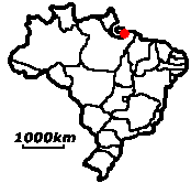 Belem − Lage in Brasilien