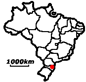 Blumenau − Lage in Brasilien