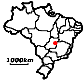Brasília − Lage in Brasilien