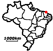Fortaleza − Lage in Brasilien