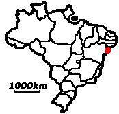 Mangue−Seco − Lage in Brasilien